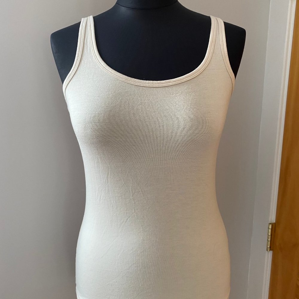 Bodycon cream tank top